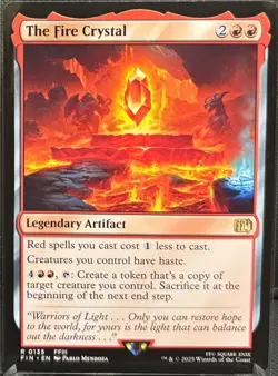 MTG Final Fantasy The Fire Crystal (Rare) - Image 1