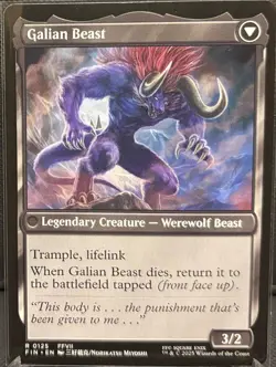 MTG Final Fantasy Vincent Valentine/Galian Beast (Rare) - Image 2