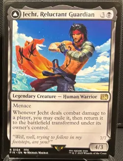 MTG Final Fantasy Jecht, Reluctant Guardian/Braska's Final Aeon (Rare) - Image 1