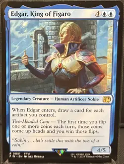 MTG Final Fantasy Edgar, King of Figaro (Rare) - Image 1