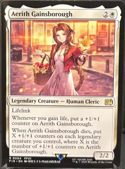 MTG Final Fantasy Aerith Gainsborough (Rare) - Image 1