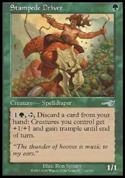 Stampede Driver -Foil Medium Play MTG Nemesis - Image 1