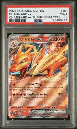 PSA 9 MINT 2024 Pokemon Charizard ex SVP161 Super Premium Collection Promo - Image 1