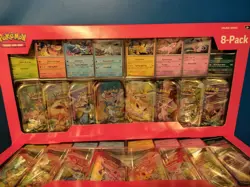 2 Pokemon TCG Prismatic Evolutions 8-Pack Mini Tins Promos Costco Bundle - Image 1