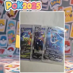 Pokemon 2024 TCG S-Chinese Jolteon Flareon Vaporeon Vmax CSHC-003/006/009 unpack - Image 1
