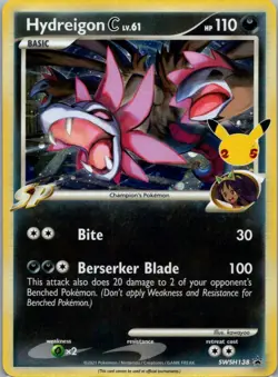 Pokemon TCG Hydreigon C SWSH138/307 SWSH Black Star Promos Holo NM - Image 1