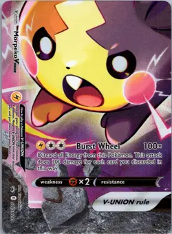 Pokemon TCG Morpeko V-UNION SWSH289/307 SWSH Black Star Promos NM - Image 1