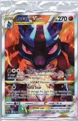 Pokemon TCG Lucario VSTAR SWSH291/307 SWSH Black Star Promos Factory Sealed - Image 1