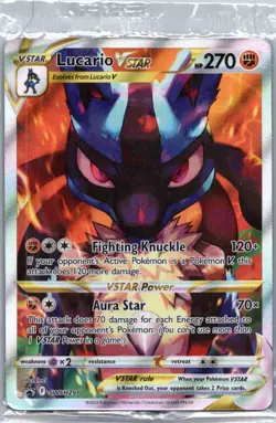 Pokemon TCG Lucario VSTAR SWSH291/307 SWSH Black Star Promos Factory Sealed - Image 1