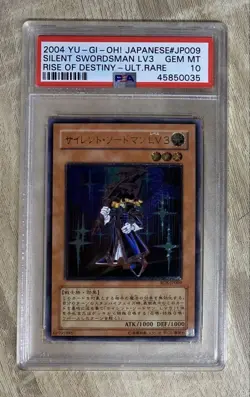 YuGiOh Silent Swordsman LV3 PSA10 Ultimate Rare Japanese Collector Card - Image 1