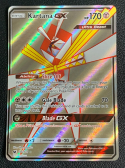 Kartana GX 106/111 Crimson Invasion Full Art Ultra Rare Pokemon TCG Card NM - Image 1