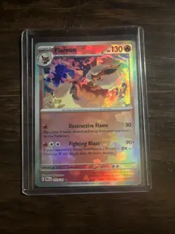 Pokemon TCG Flareon Master Ball Reverse Holo Card 013/131 Prismatic Evolutions - Image 1
