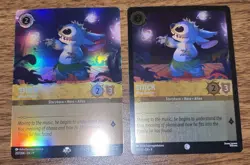 DISNEY Lorcana TCG FABLED STITCH Dancer EPIC Foil 207/204 & Foil 9/204 Cards - Image 1