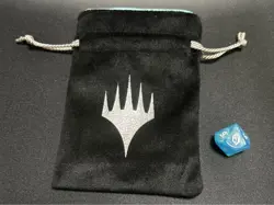 Final Fantasy Mtg Promo Dice w/ FF Felt Bag & D10 Pre-Release Japan - Image 2