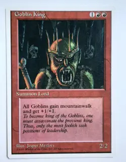 ►GOBLIN KING ►4.EDITION 1995 ►RED ►SUMMON LORD ►NM ►MTG ►MAGIC Goblinkonig - Image 1