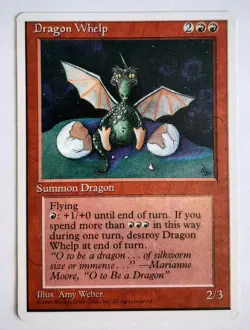 ►DRAGON WHELP ►4. EDITION 1995 ►NM ►RED ►MAGIC ►MTG Drachenjunges - Image 1