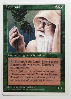 ►LEYDRUIDE ►UNLIMITIERT 1995 4.ED ►NM ►GRUN ►MAGIC ZUSAMMENKUNFT ►MTG ►Ley Druid - Image 1