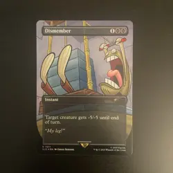 MTG Dismember (7011) (Rainbow Foil) (Spongebob) [Secret Lair] Near Mint - Image 1