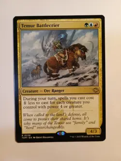 Temur Battlecrier 0228 Mtg Magic The Gathering Regular Rare TDM NM - Image 1