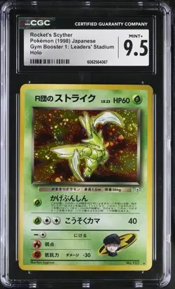 Pokemon Rocket's Scyther Gym Japanese Holo Rare #123 CGC 9.5 - Image 1