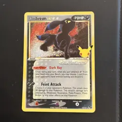Pokemon TCG: Umbreon Gold Star 17/17 Celebrations 25th Anniversary - Image 1