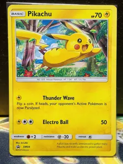 SEALED Pokemon Pikachu SM04 Sun & Moon Black Star Promo (Target Non-Holo) - Image 1