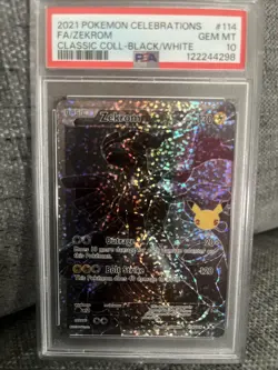 2021 POKEMON CELEBRATIONS CLASSIC COLL #114 FULL ART/ZEKROM PSA 10 - Image 1