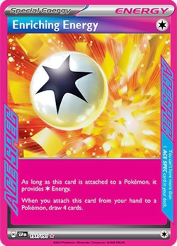 Pokemon TCG Enriching Energy 191/191 Surging Sparks ACE SPEC Ace Rare Holo - Image 1