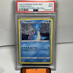 2020 Pokemon Sword & Shield Champions Path Lapras-Holo #051 PSA 9 - Image 1