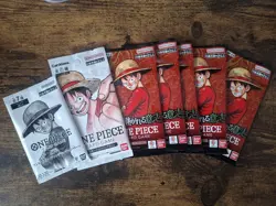 One Piece Card Game Japanese OP13 Booster Pack Set - 5 Packs and Promo Pack X2 - Image 1