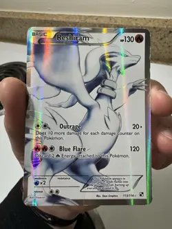Pokemon TCG Reshiram 113/114 Holo Ultra Rare Card Celebrations Series - Image 2