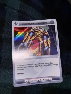 Chaotic card - Xerium Armor Ultra Rare 1st Edition Moderate Wear/Bend - Image 2