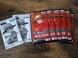 One Piece Card Game Japanese OP13 Booster Pack Set - 6 Packs and Promo Pack X2 - Image 1