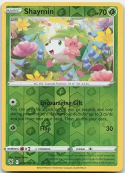 Shaymin 014/189 Reverse Holo SWSH10: Astral Radiance Pokemon Card NM - Image 1