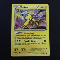 Raikou Holo Rare 55/162 XY Breakthrough NM 2015 Pokemon TCG Card Free Post - Image 1