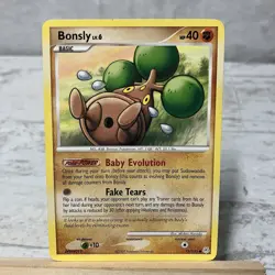 Bonsly 71/130 Diamond and Pearl 2007 Common Pokemon Card TCG - Image 1