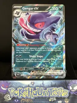 Pokemon Card Gengar ex 104/162 Temporal Forces Double Rare Near Mint - Image 1