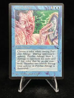 PSYCHIC ALLERGY The Dark 1994 Magic The Gathering MTG TCG Rare🔥Reserved List🔥 - Image 1