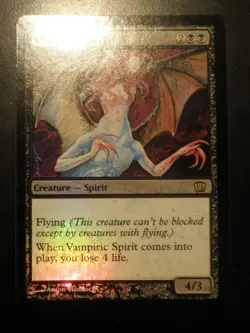 mtg magic Vampiric Spirit 8 th edition FOIL ENGLISH esprit vampirique - Image 1