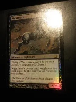 mtg magic Nightmare 8 th edition FOIL ENGLISH Cheval de cauchemar - Image 1