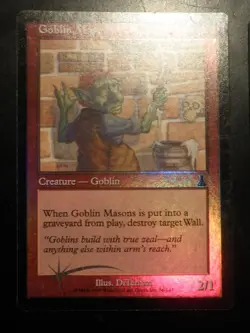 mtg magic Goblin Masons urza's destiny FOIL ENGLISH Macons Gobelins destinee - Image 1