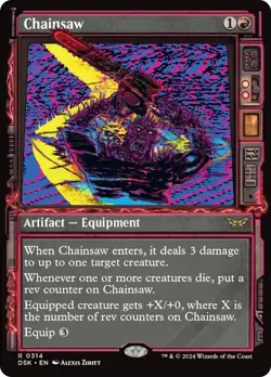 MTG Chainsaw (Showcase) [Duskmourn: House of Horror] Near Mint Magic - Image 1