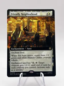 Friendly Neighborhood 0246 Extended Art Marvel's Spider-Man SPM MTG NM - Image 1