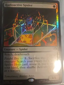 Radioactive Spider Marvel's Spider-Man Foil #285 MTG Near Mint Promo - Image 2
