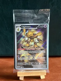 POKEMON ALAKAZAM MEGA EVOLUTION MEP EN 009 SELAED PROMO WITH DIVIDERS NEW - Image 1