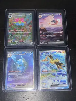Pokemon 151 SIR Lot of 4 - Charizard Blastoise Venusaur Zapdos - Image 1