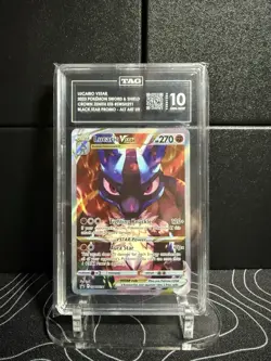 Pokemon TCG: Lucario VSTAR Black Star Promo SWSH291 Crown Zenith TAG 10 Alt Art - Image 1