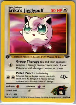 Erika's Jigglypuff 1st Edition 69/132 Gym Challenge - Pokemon Card - NM - Image 1