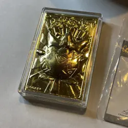1999 Burger King Pokemon Togepi 23K Gold Plated Trading Card + Poke Ball - Image 3