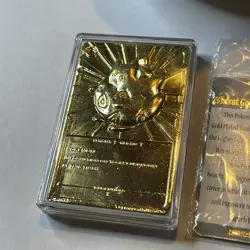 1999 Burger King Pokemon Togepi 23K Gold Plated Trading Card + Poke Ball - Image 5